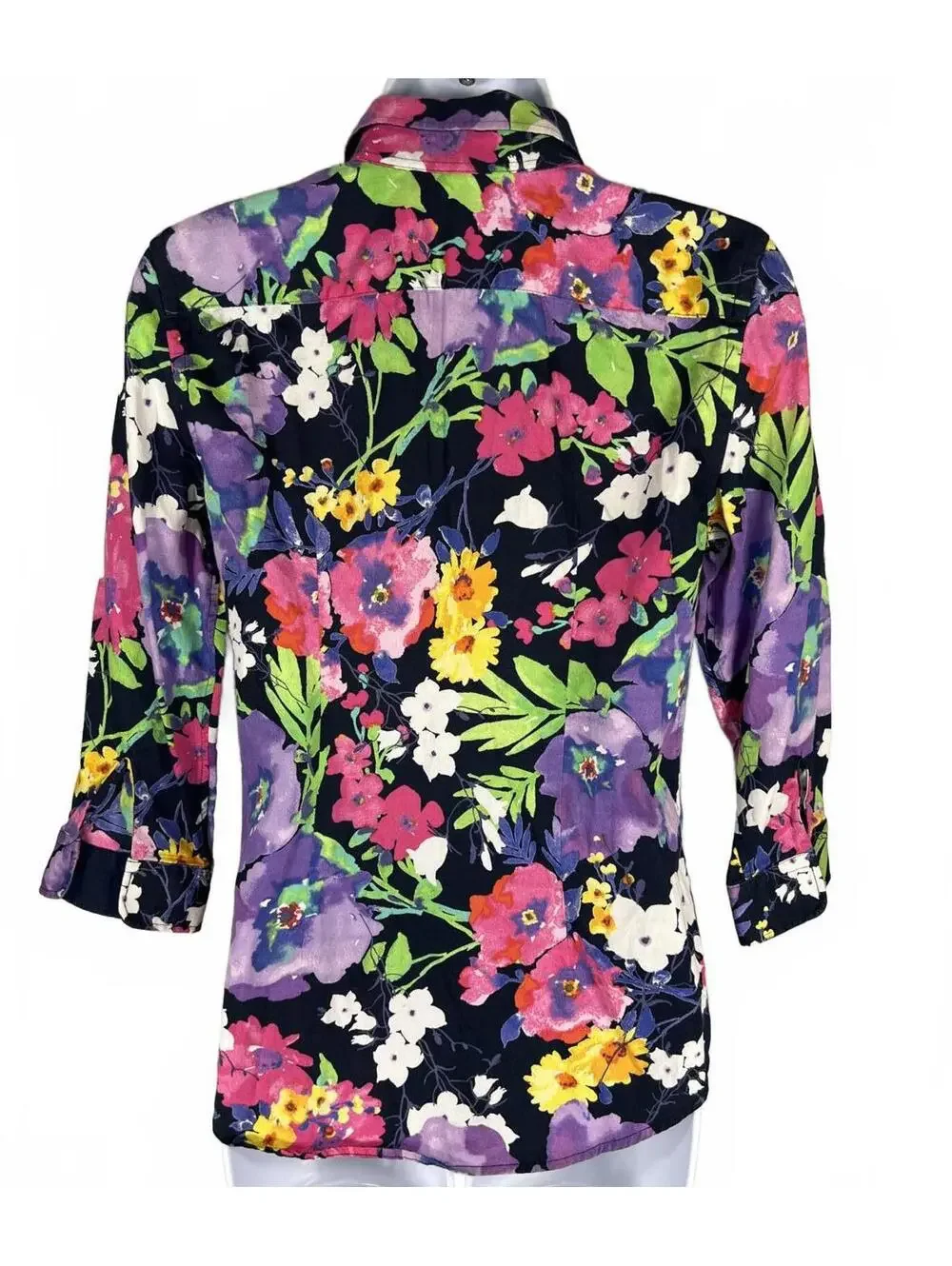 Lauren Ralph Lauren Floral Button-Up Cottagecore Spring Garden Vtg Inspired XS